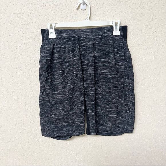 Lululemon Men's The Training Shorts Lined Size S Pockets Black Heather 9” Inseam